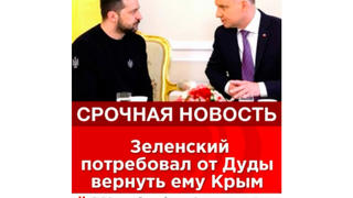 Перевірка факту: Президент України Зеленський НЕ ВИМАГАВ від Президента Польщі Дуди повернути Крим